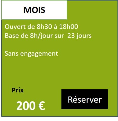 Box Tarif Mois